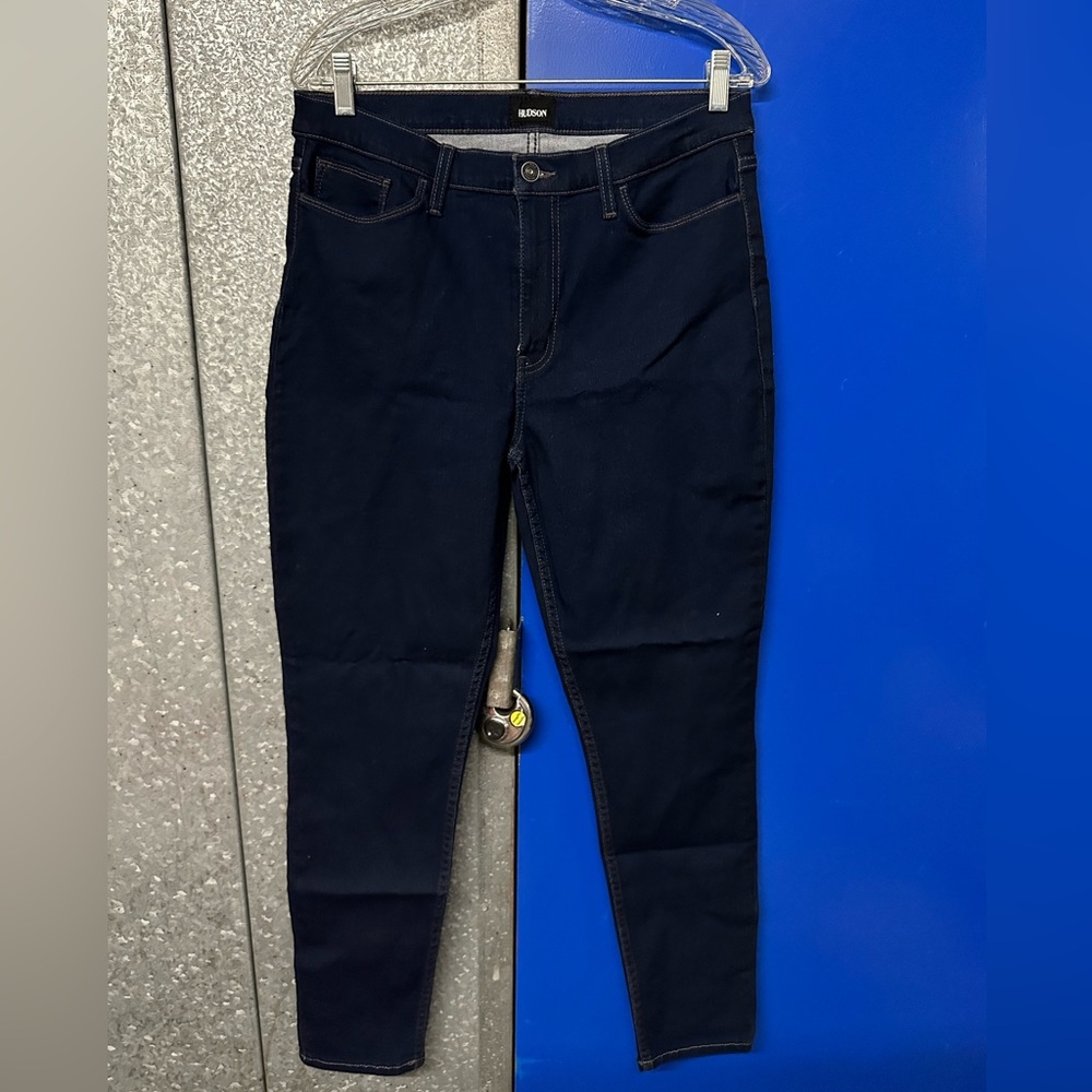 Hudson high rise super skinny ankle jeans